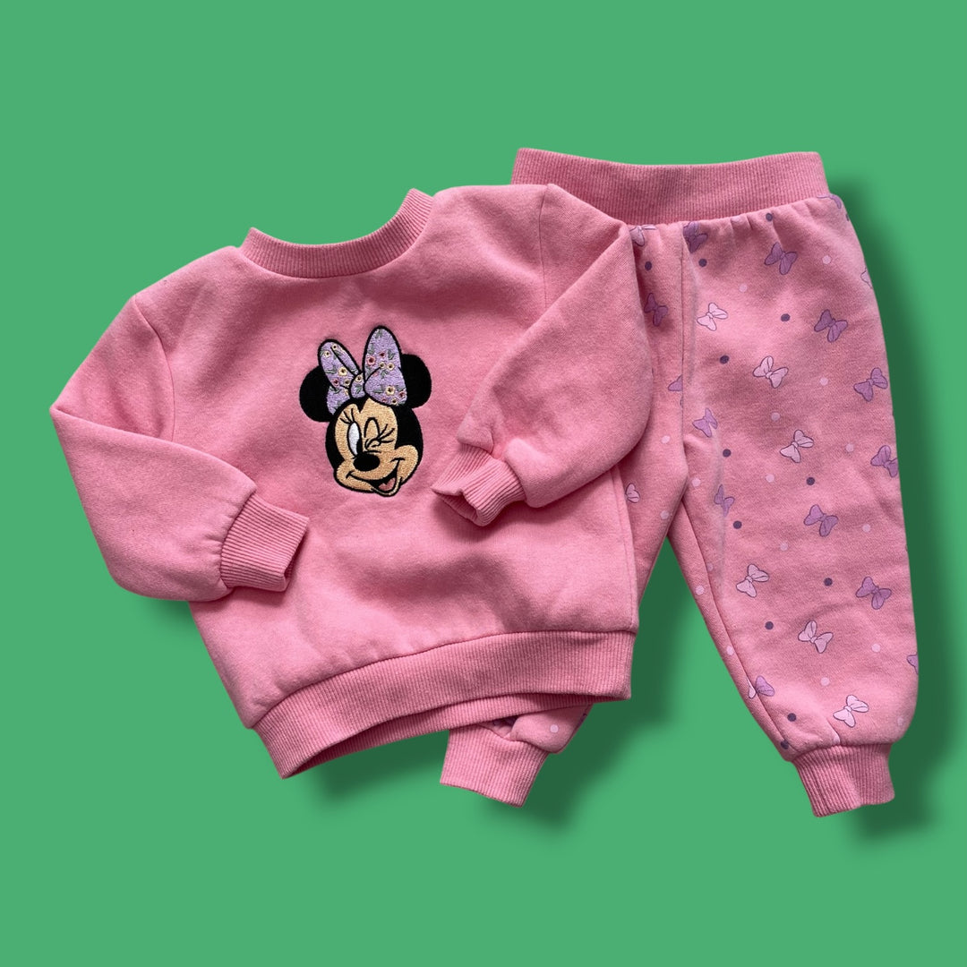 0-3m  Joe Fresh minnie set, pink