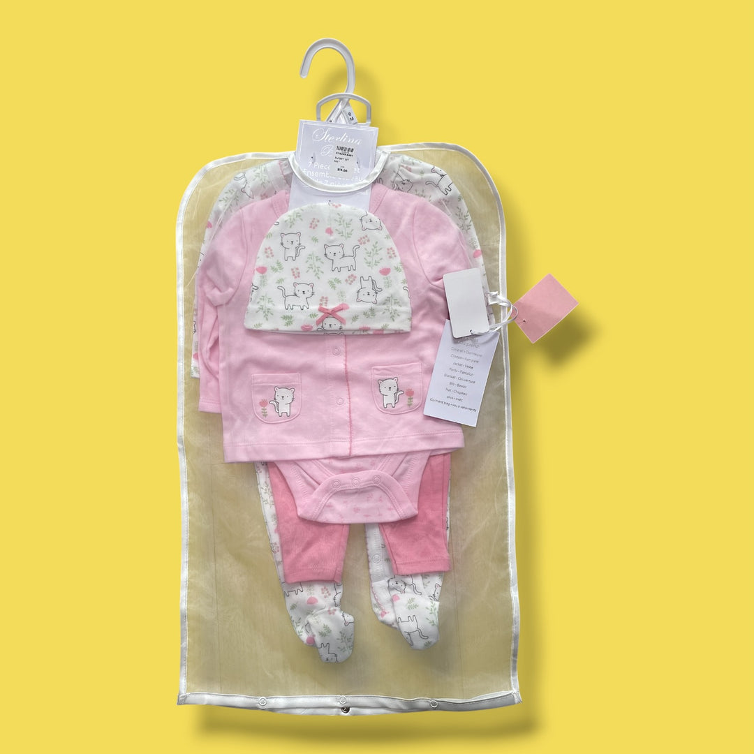 6m stirling baby gift set nwt, pink