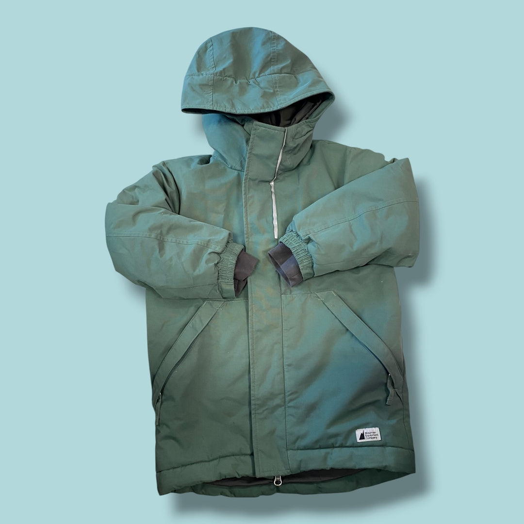 green MEC winter coat, 5y