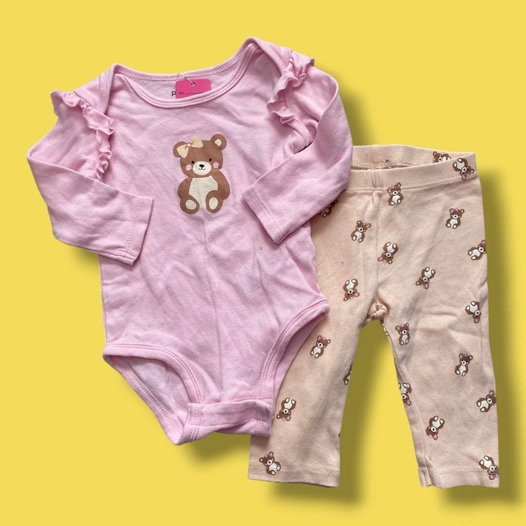 6m pekkle 2 piece set, cream