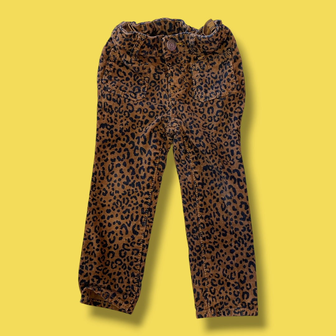 brown Gap leopard pant, 2y