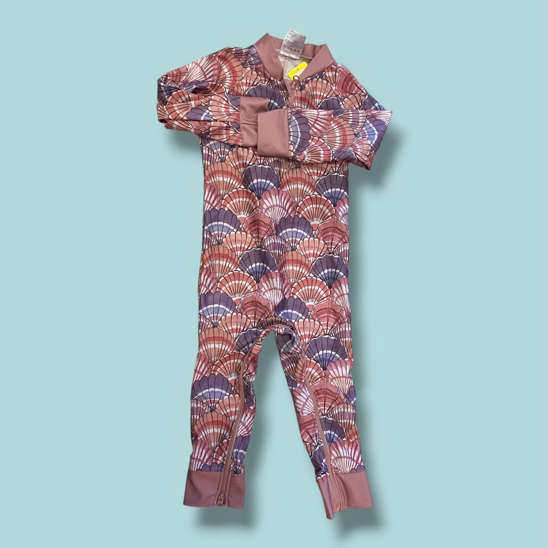 pink honeysuckle swimsuit, 2t