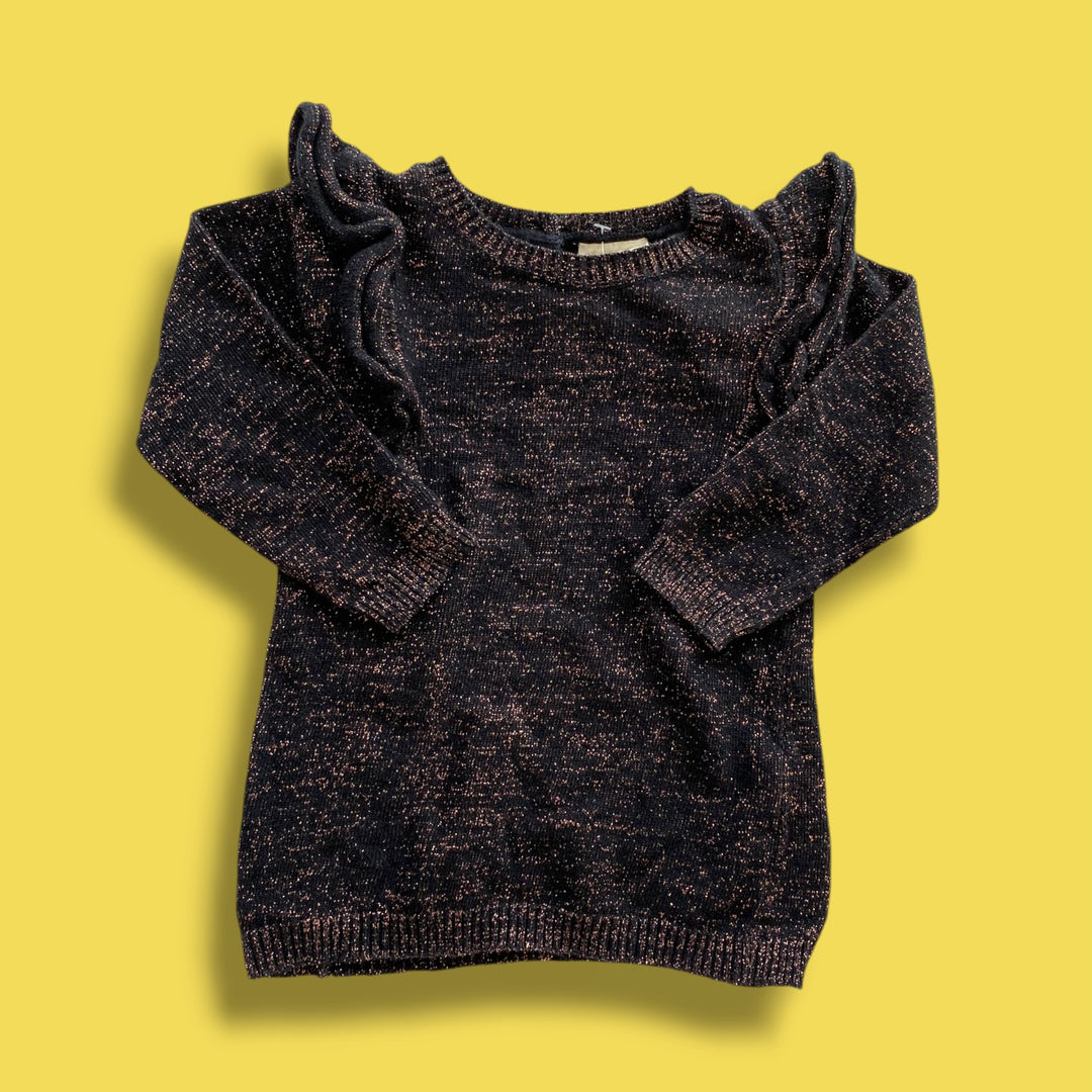 black enfant dress, 3-6m