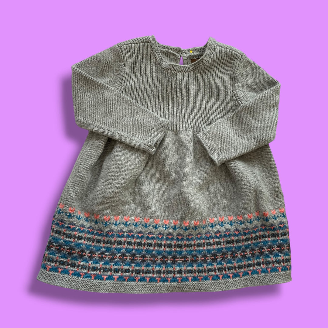 grey Tea knit dress, 18-24m