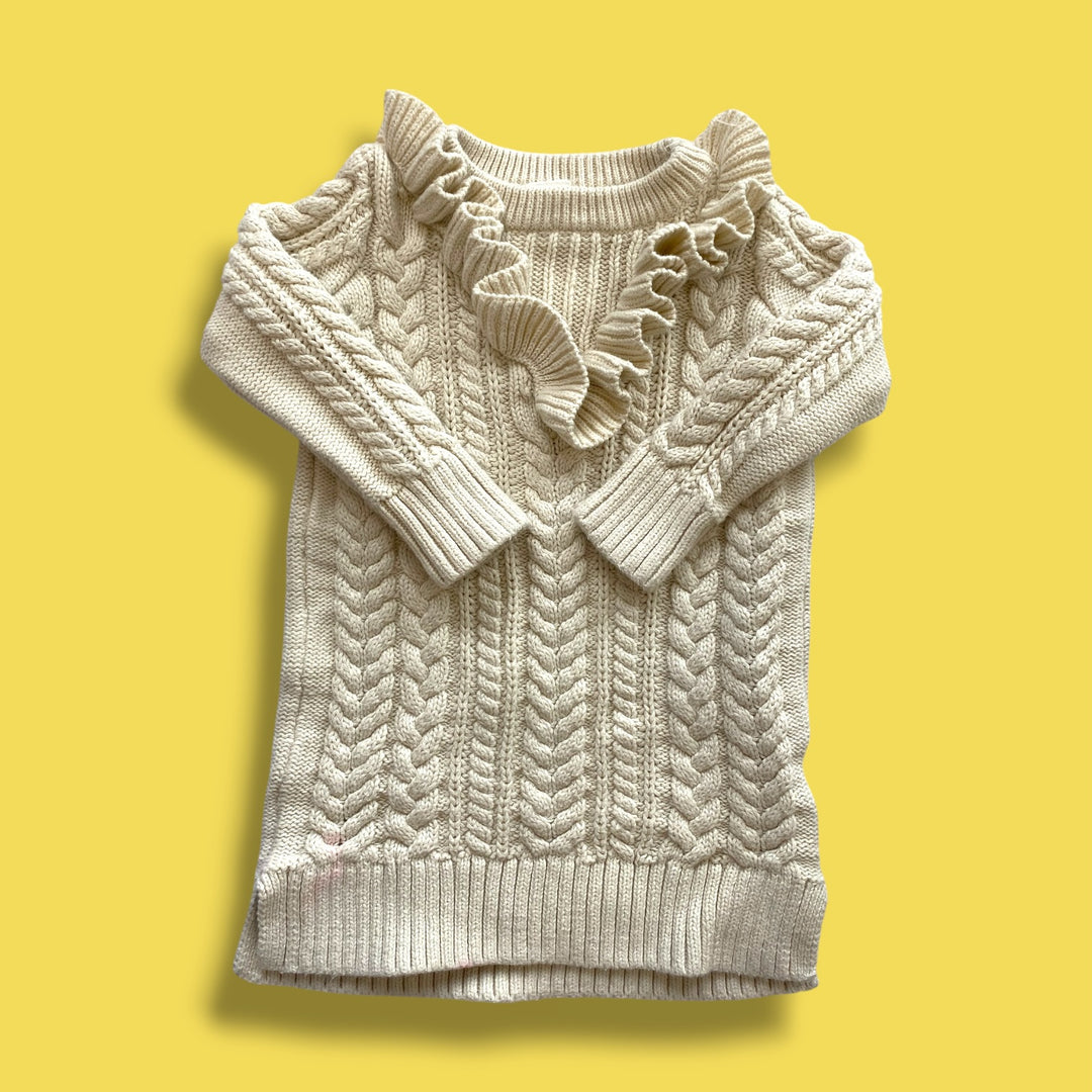 beige gap sweater dress, 12-18m
