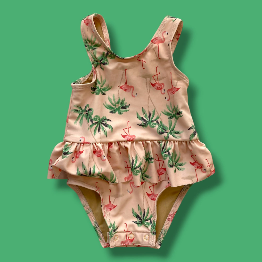 pink old navy swimsuit, 6-12m