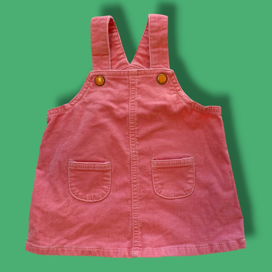 pink Joe Fresh cord skirtall, 6-12m
