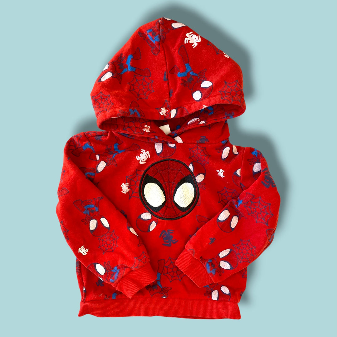 red Joe Fresh as is-marks Spidey hoodie, 5Y
