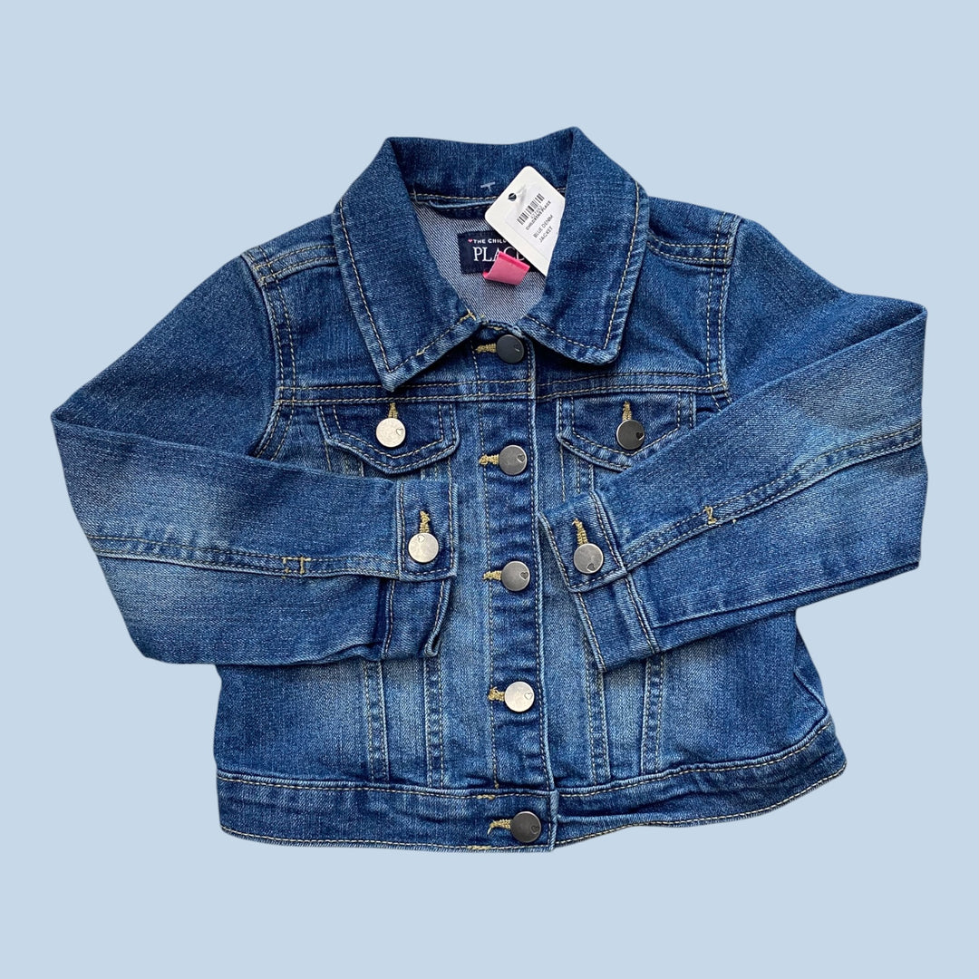 Blue Childrens Place Denim Jacket, 3T