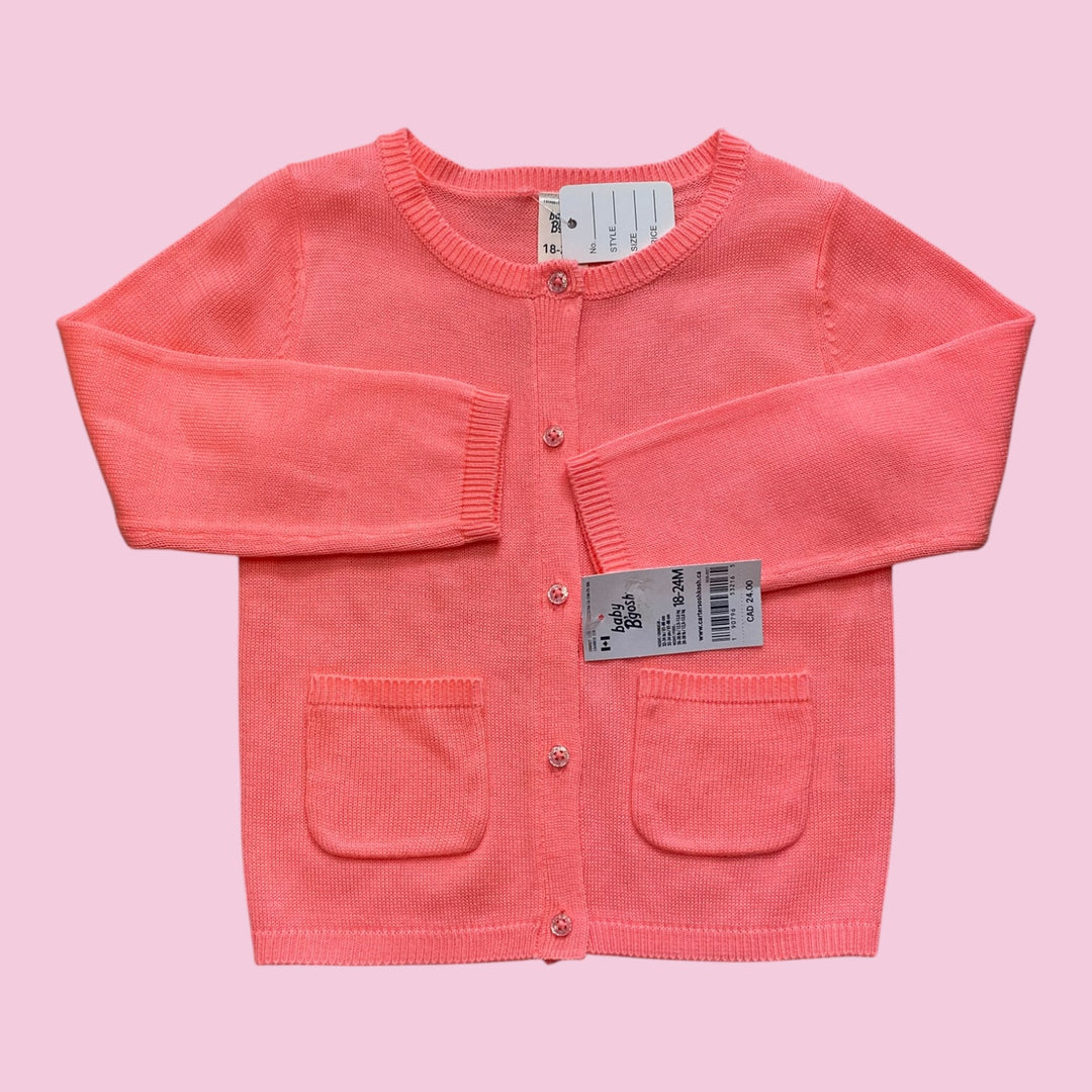 Pink Baby Bgosh NWT Cardigan, 18-24m