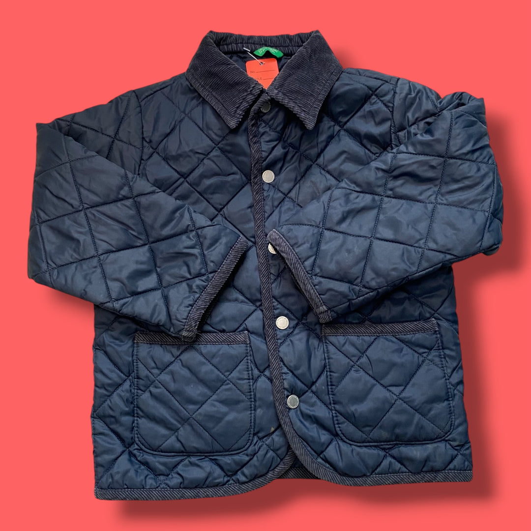 navy benetton puffer light, 4y