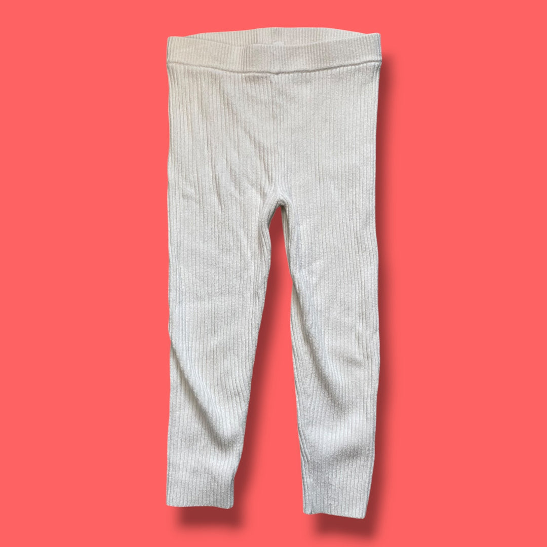 white gap ribbed legging, 4y