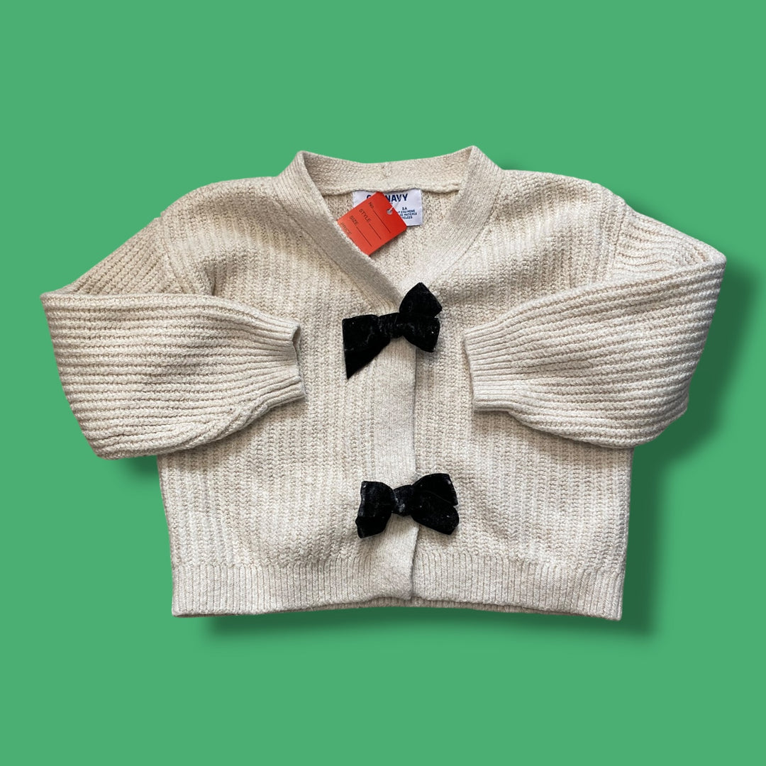 beige old navy cardigan, 3y