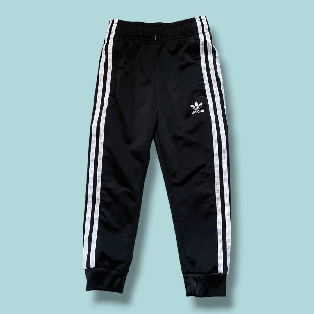 black adidas track pant, 5/6y