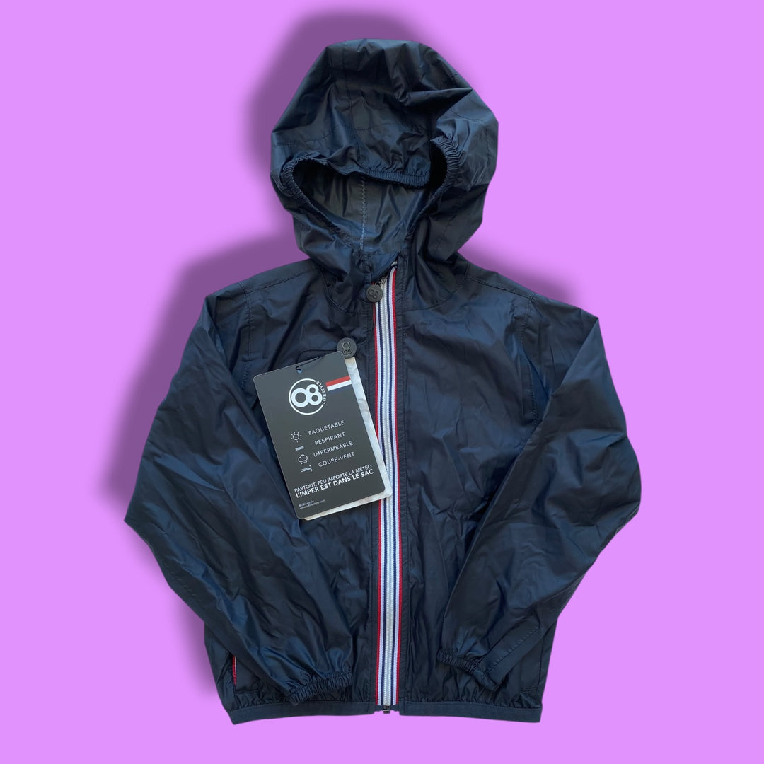 black o8 Lifestyle nwt rain/wind jacket, 4Y
