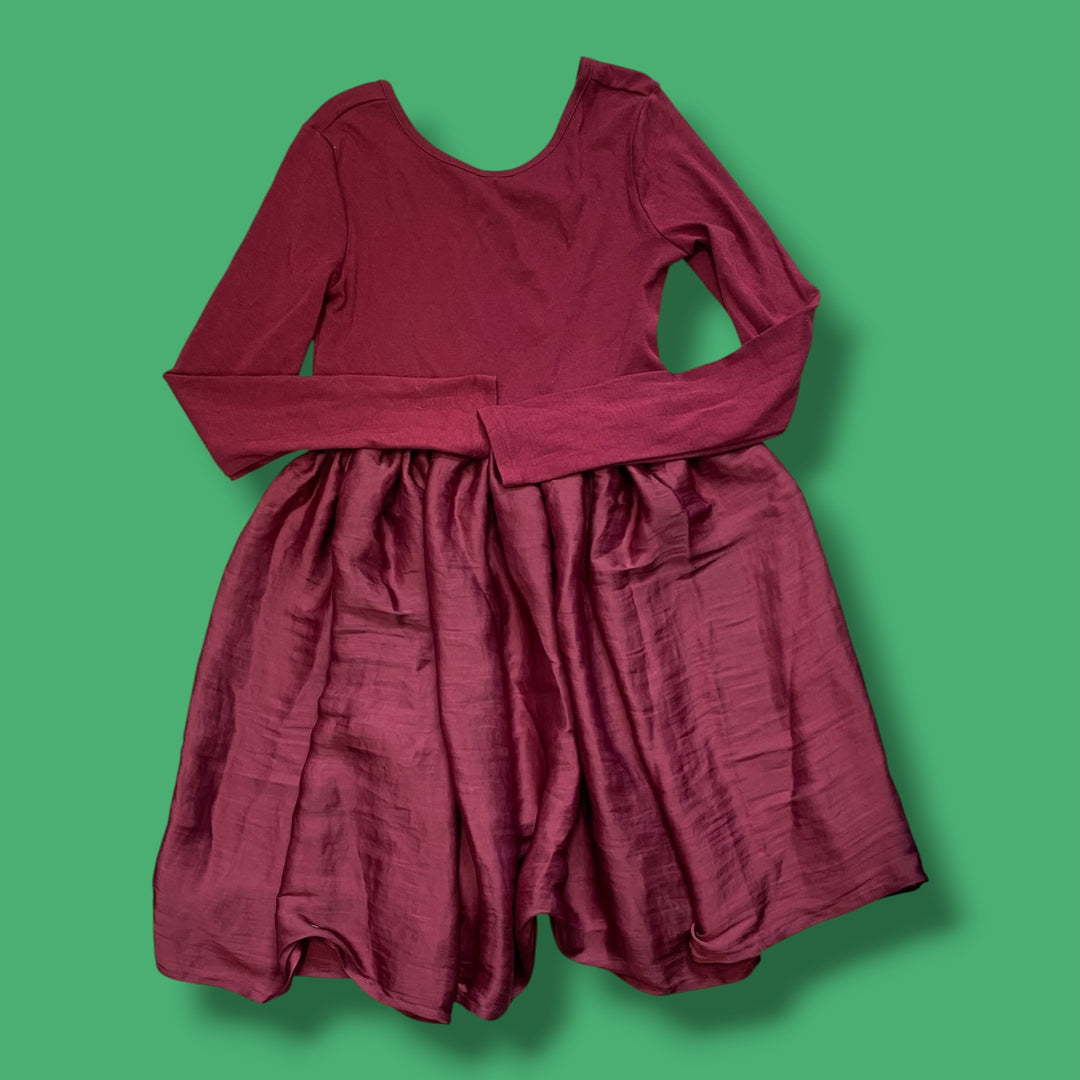 burgundy gap dress, 10y