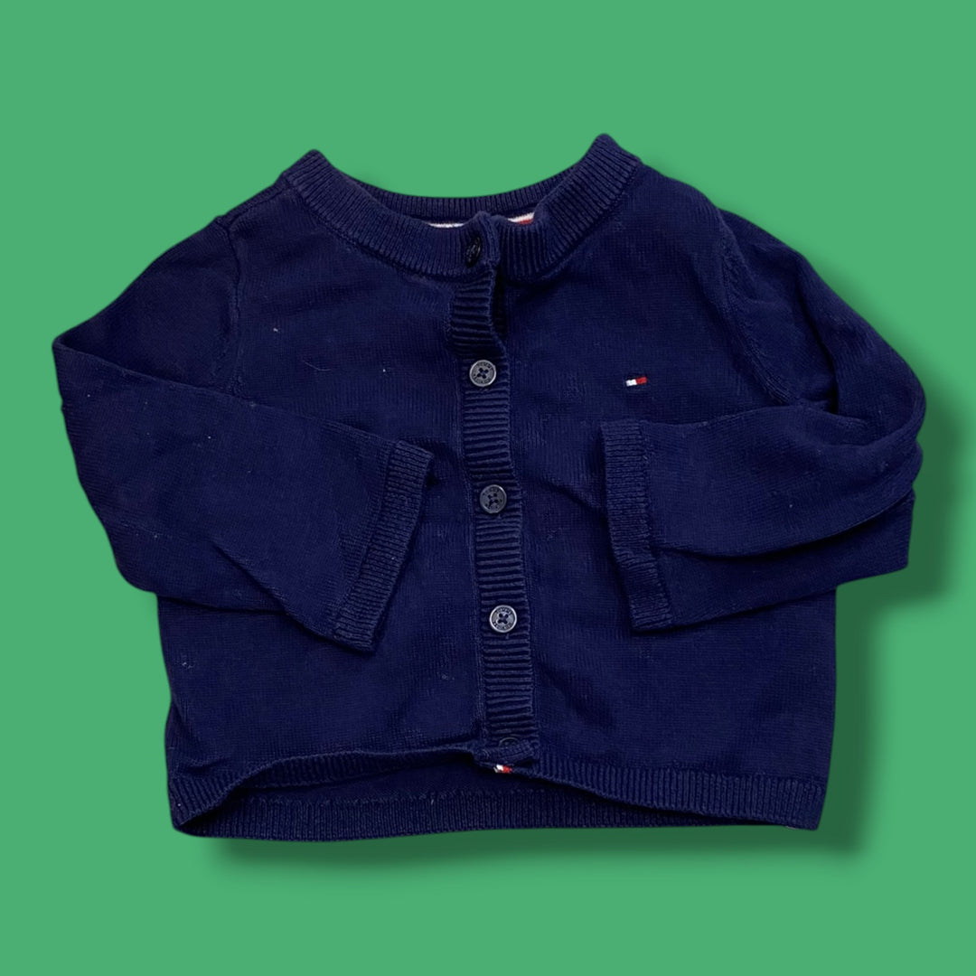 navy tommy cardigan, 12m