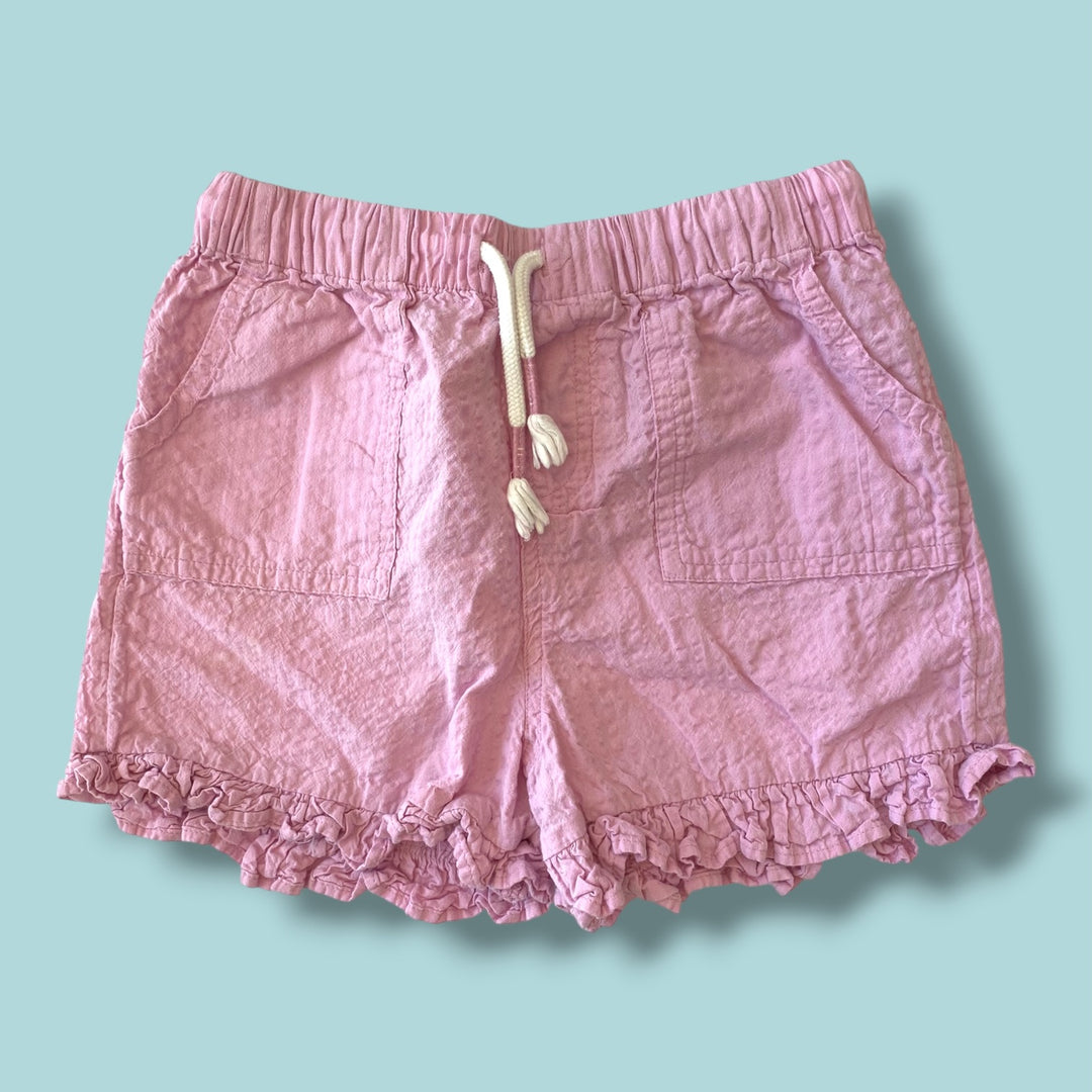 Pink Wool Worth Shorts, 9Y