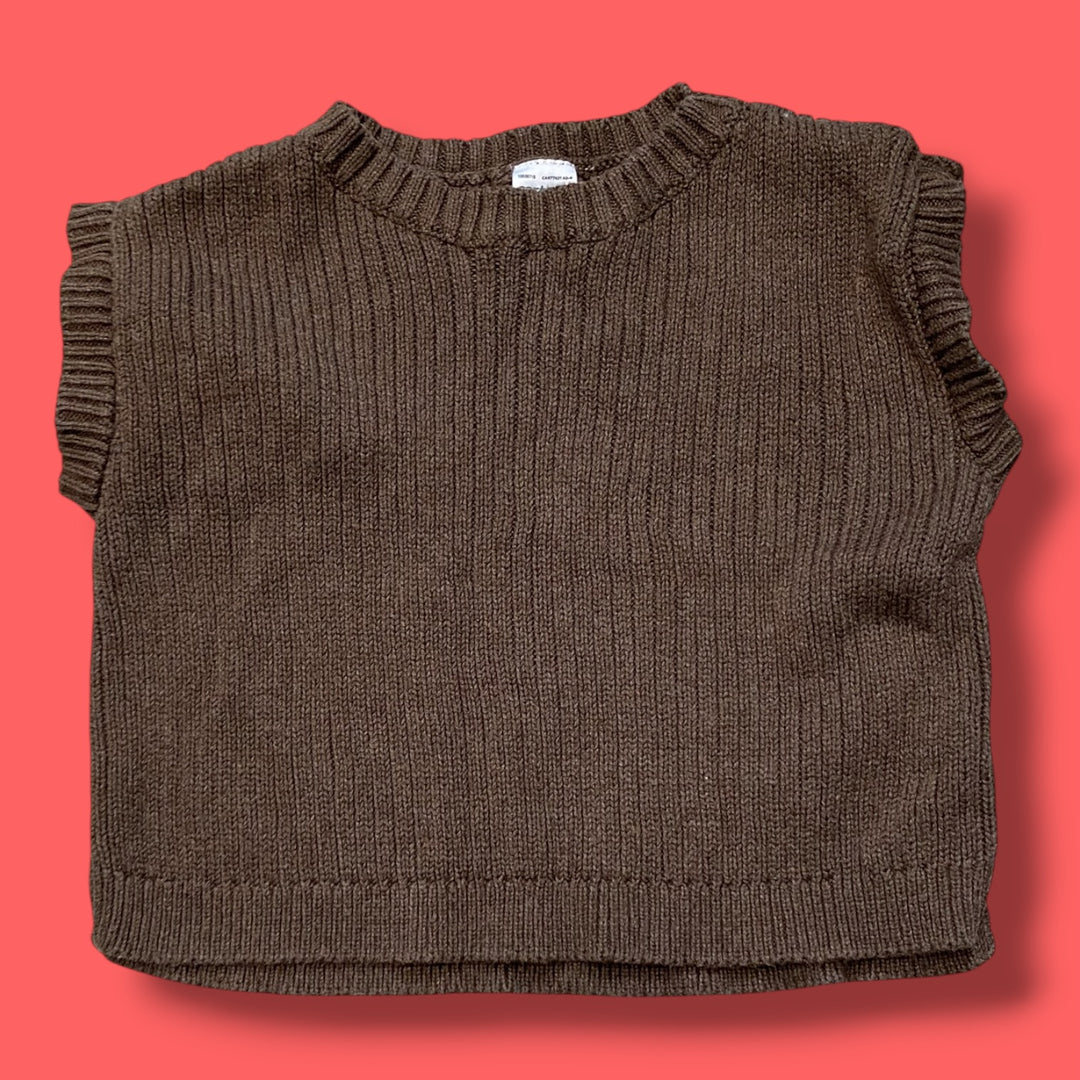 brown carters sweater tee, 12m
