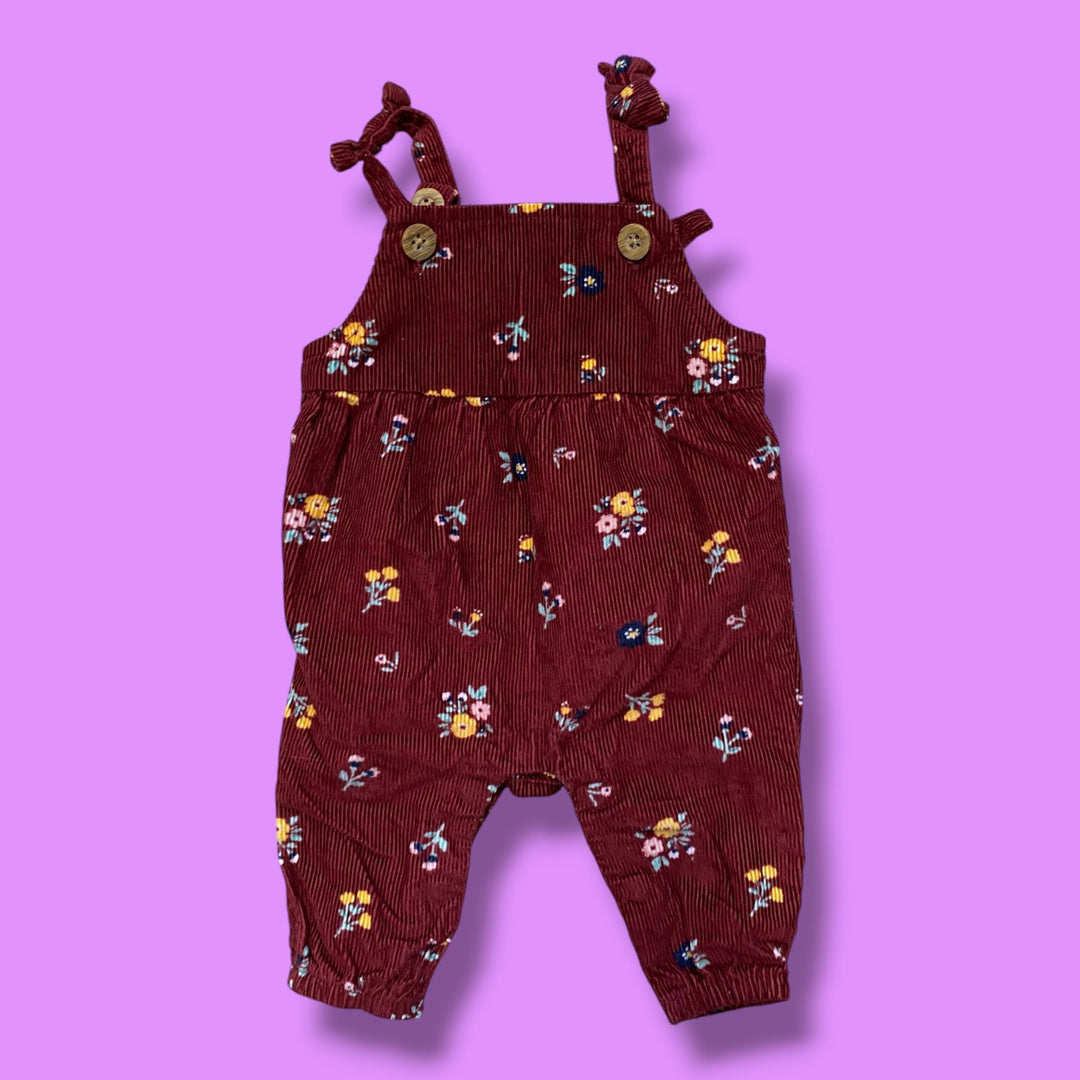 burgundy carters romper, 0-3m