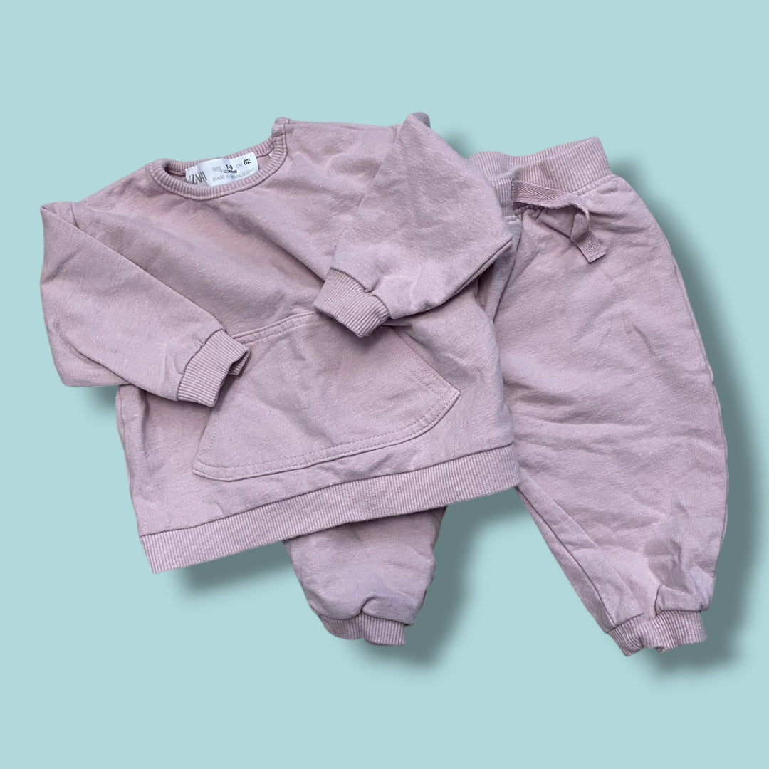 purple zara set, 1-3m