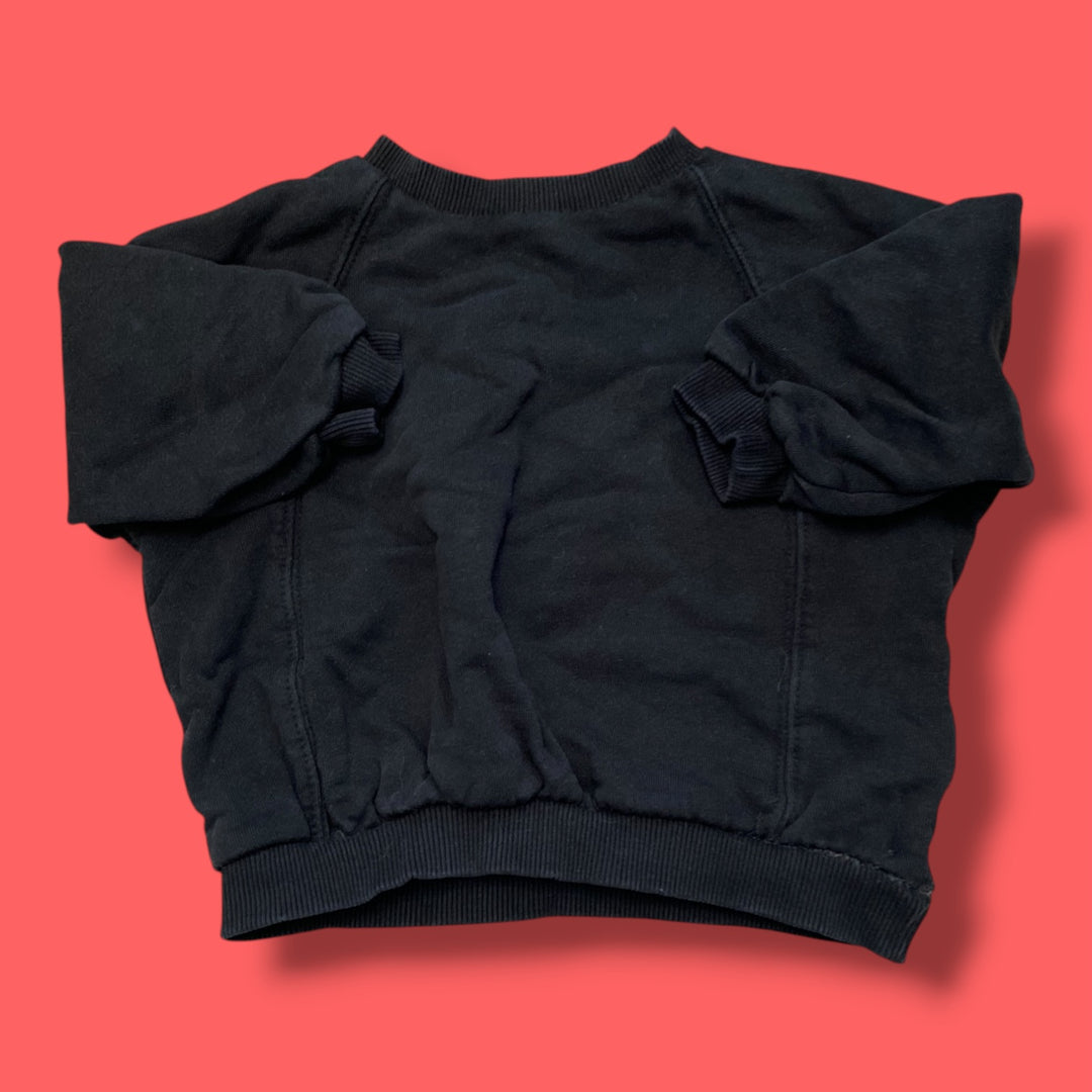 black zara sweatshirt, 18-24m