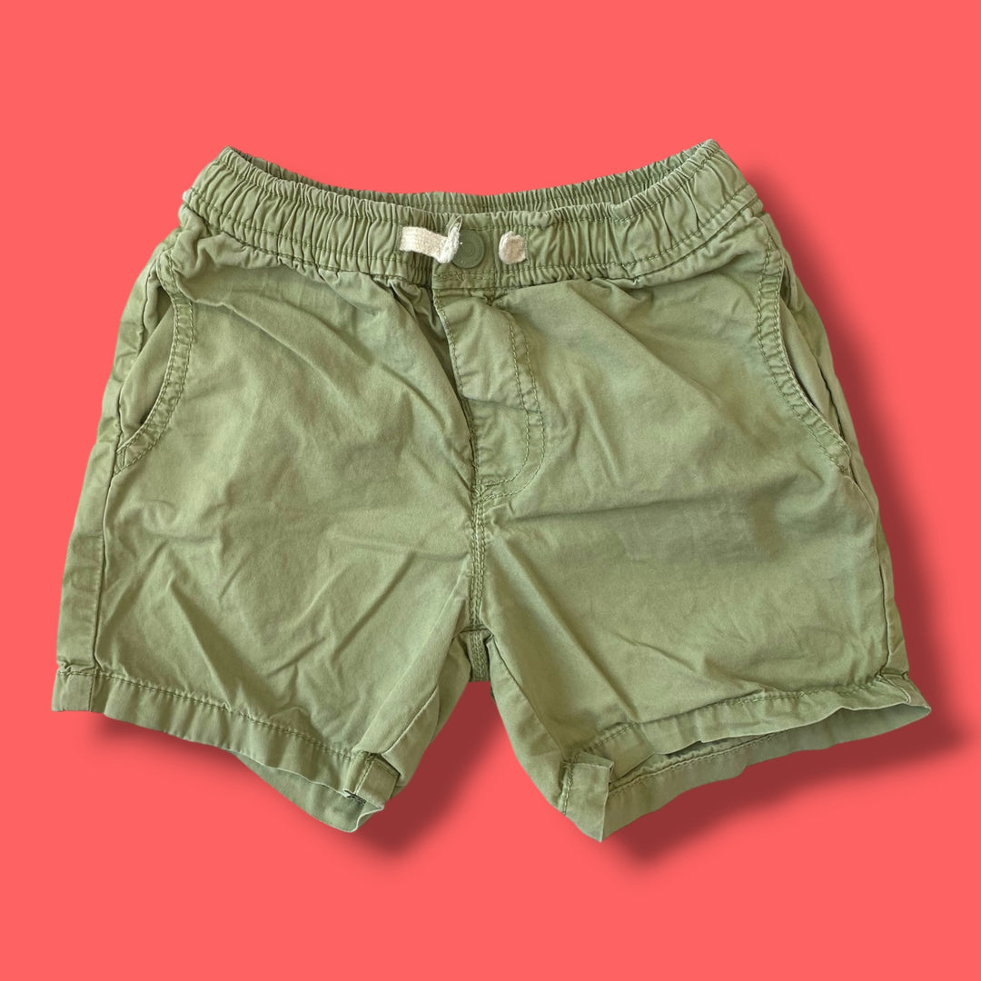 Green zara Shorts, 2-3Y