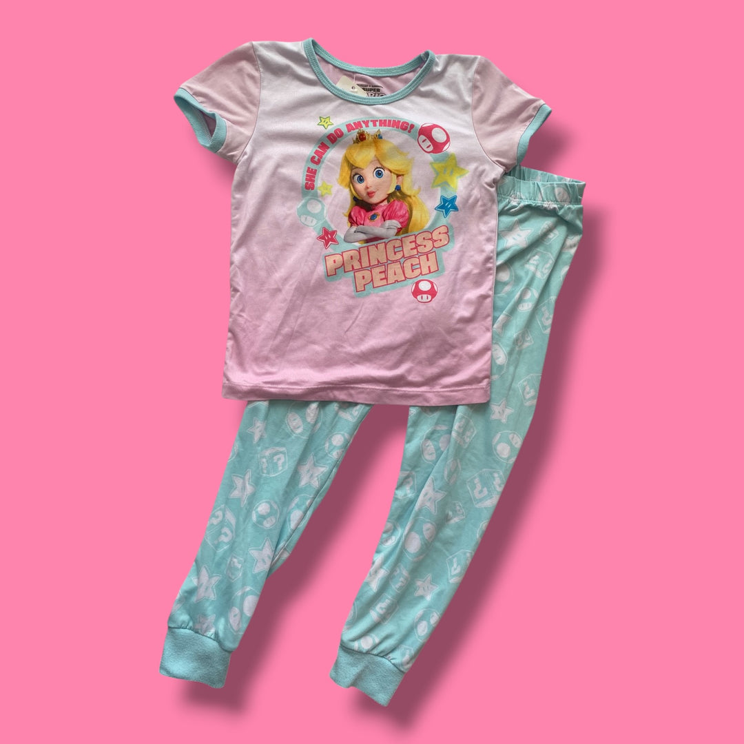 pink  mario pjs, 4/5y
