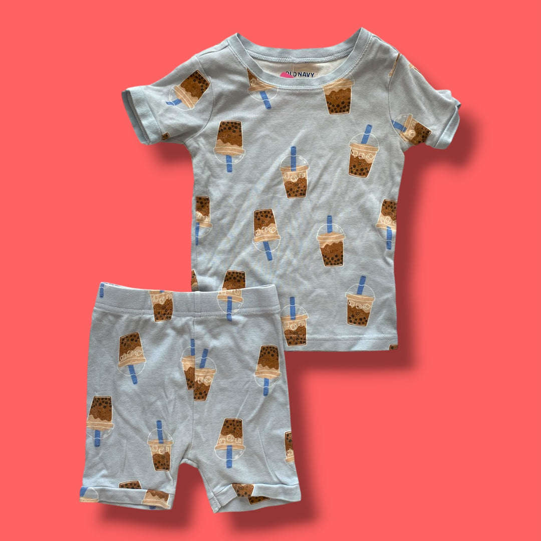 Blue Old Navy 2 piece PJS, 3Y