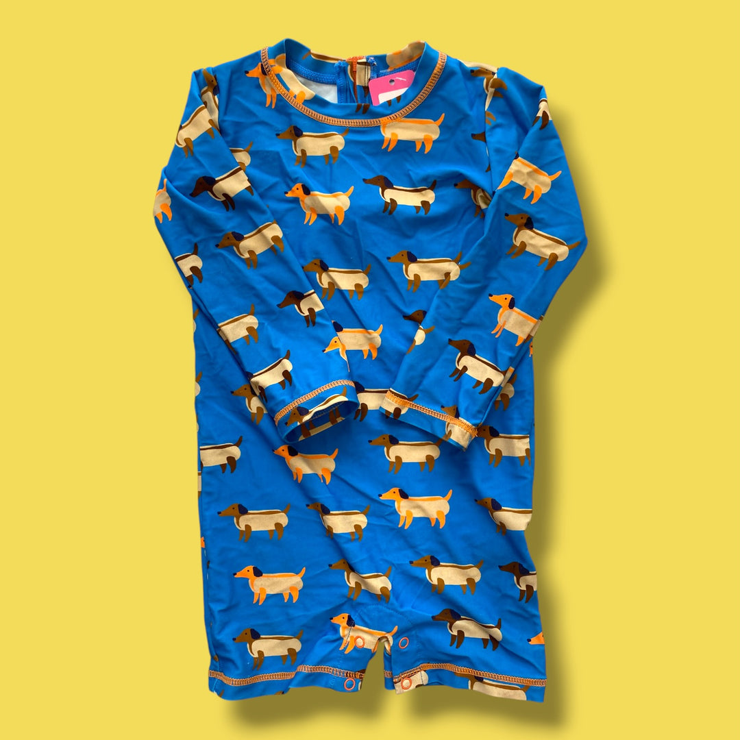 Blue Hatley one piece, 18-24m