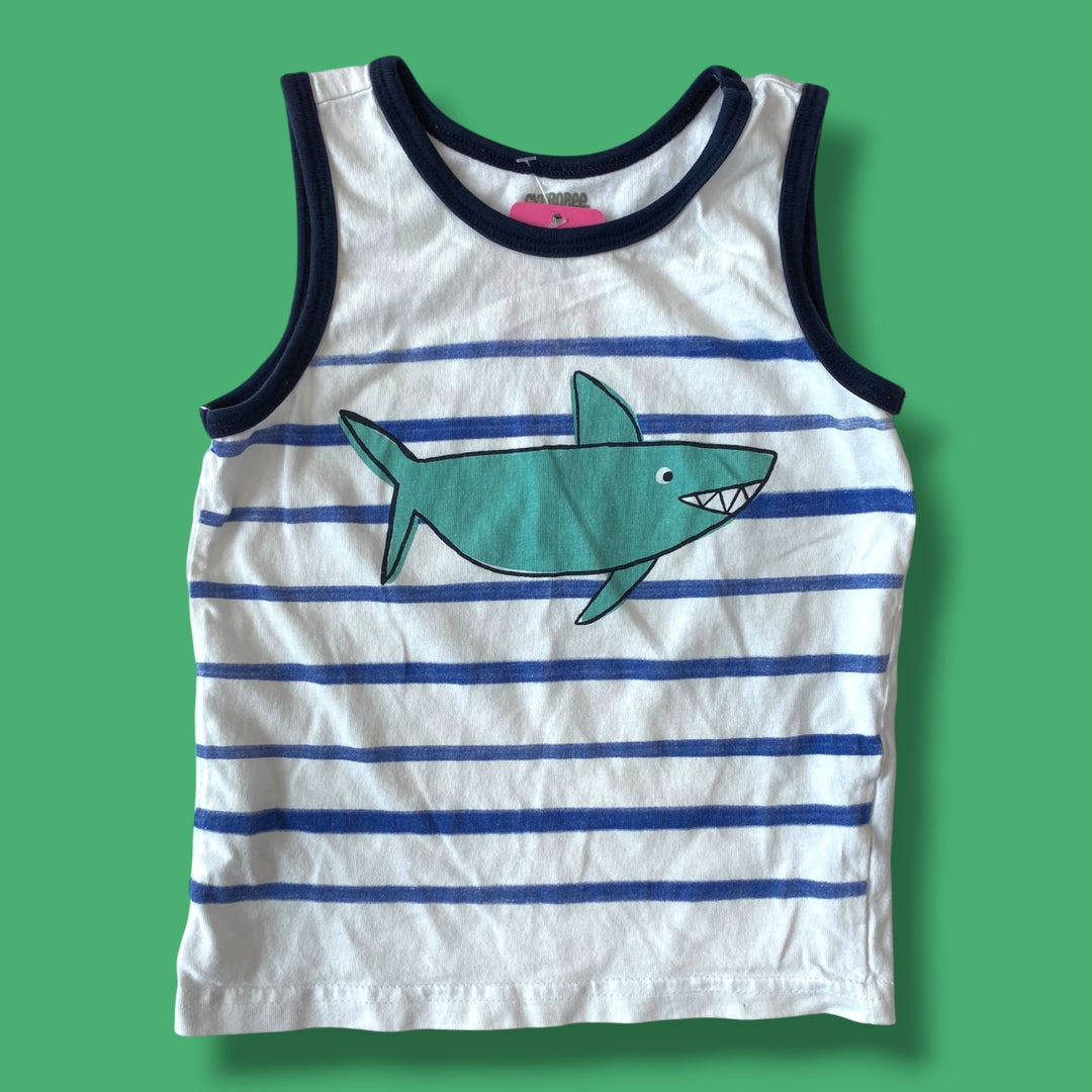 White Gymboree Tank, 18-24m