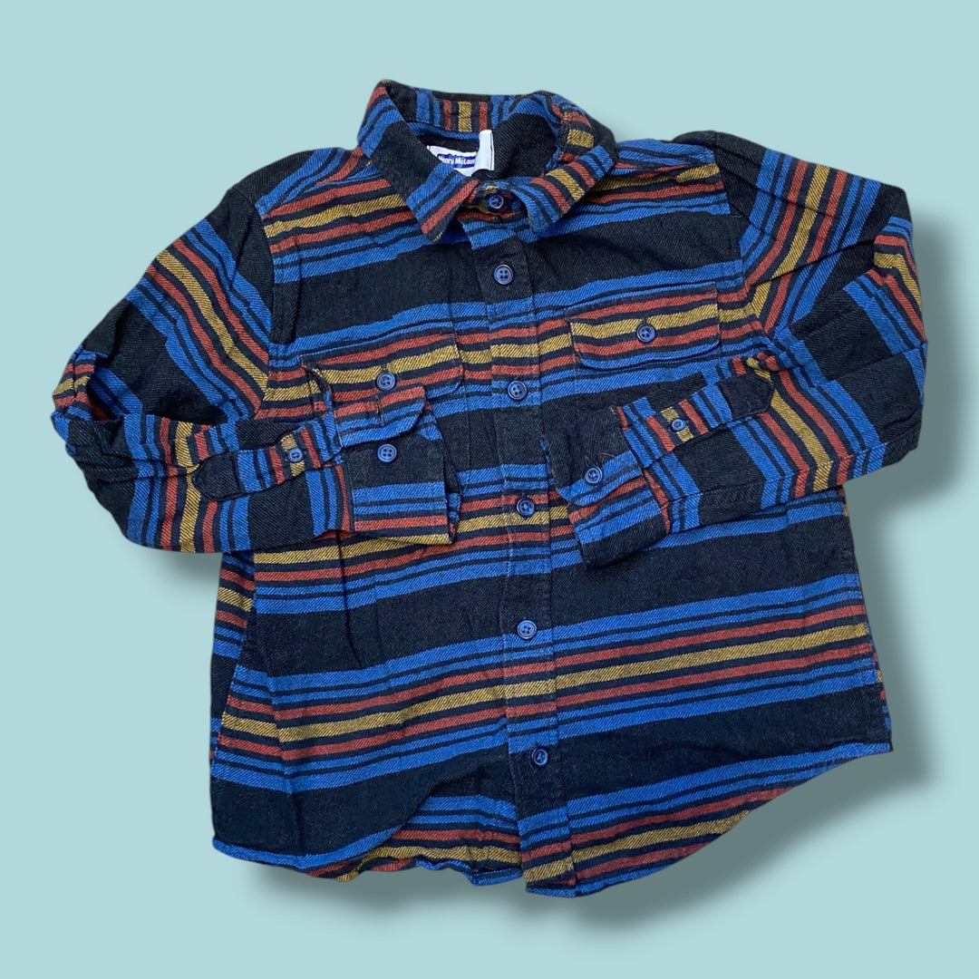 blue old navy button down, 6/7y