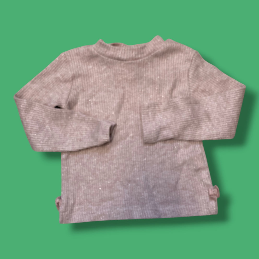 pink zara long sleeve, 2y