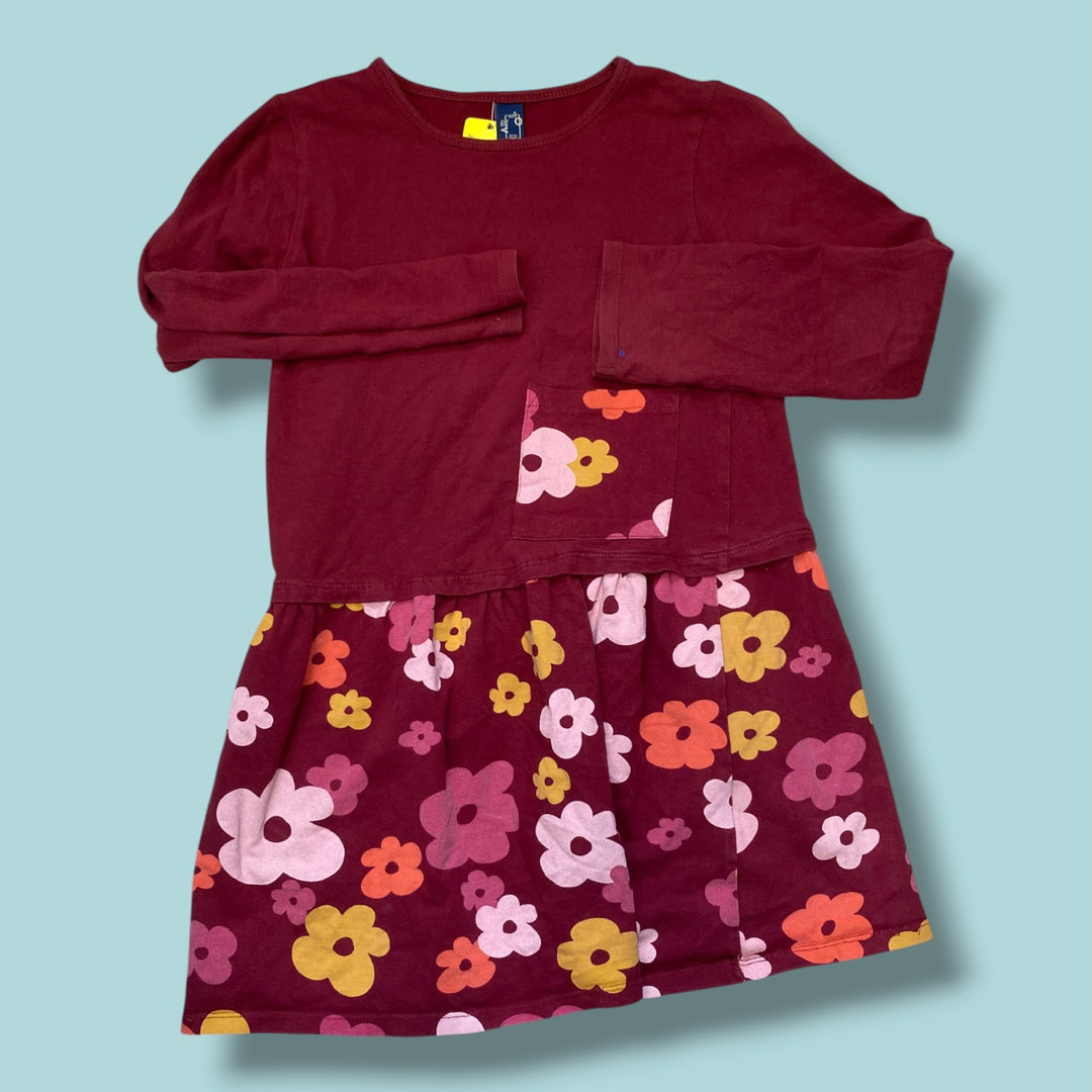 Burgandy Harlo Dress, 7Y