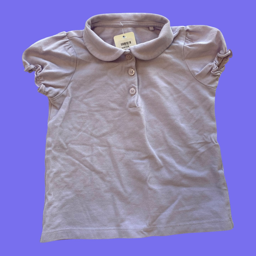 purple OVS kids polo tee, 3/4y