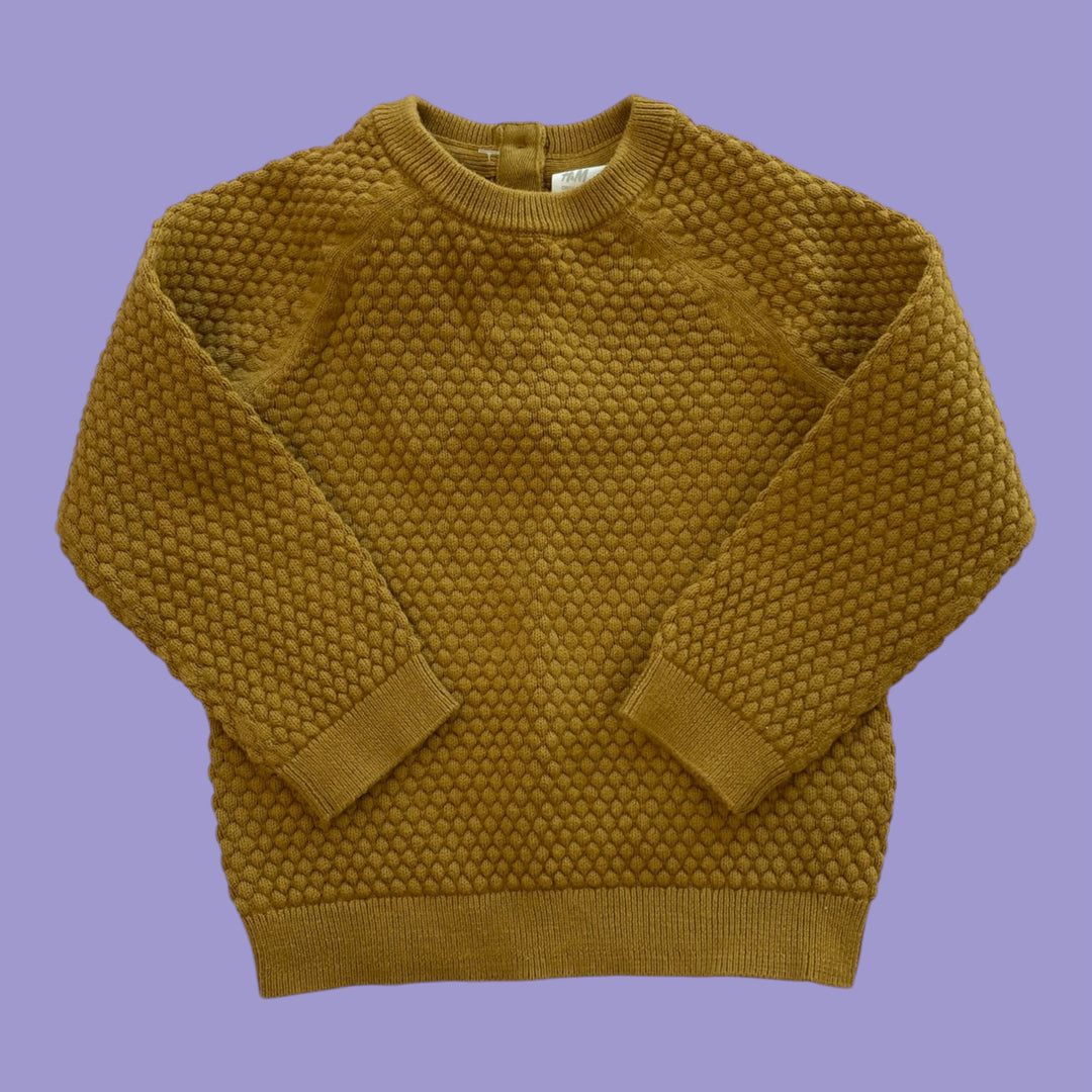 Mustard Yellow H&amp;M knit sweater, 6-9m