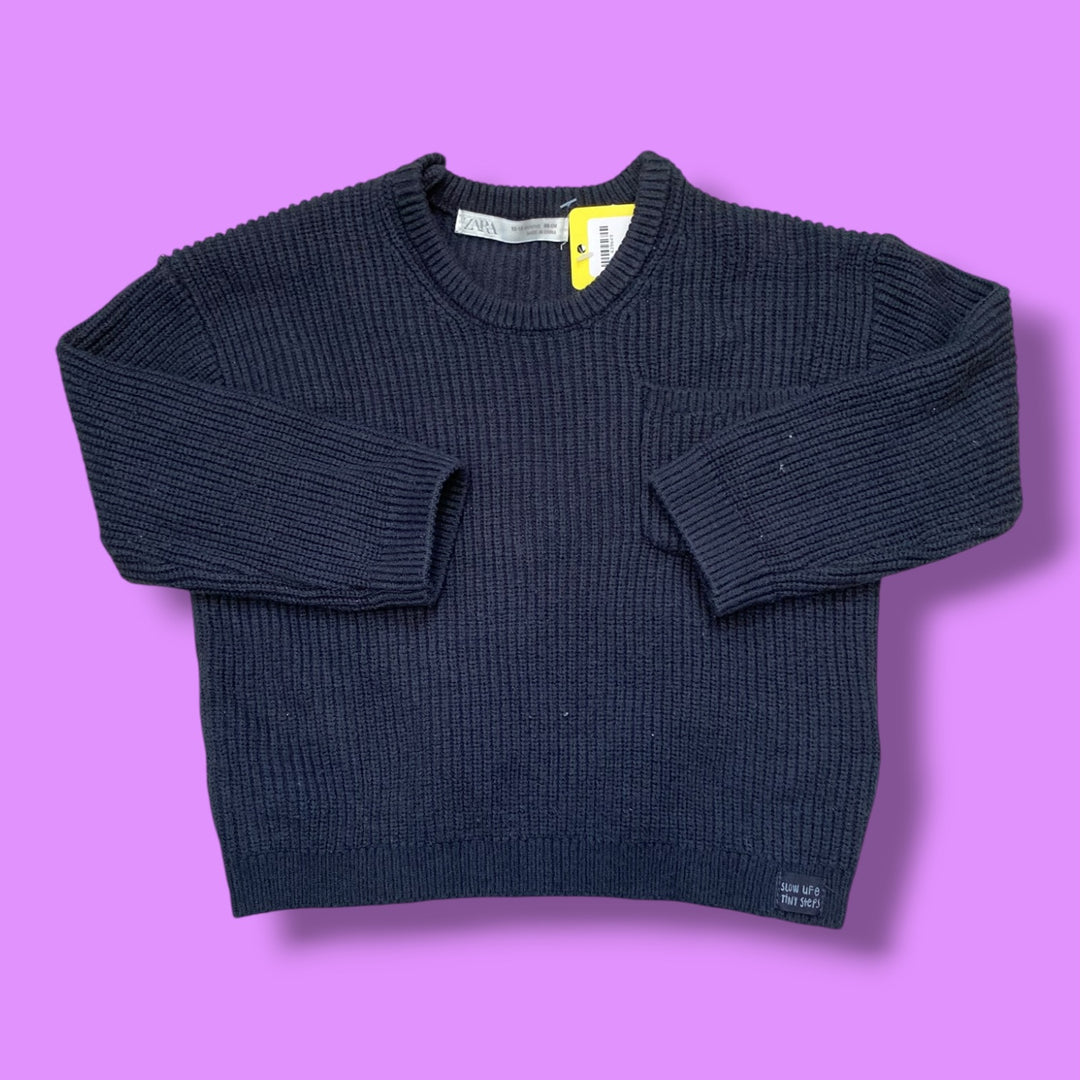 Grey Zara Knit Sweater, 12-18m