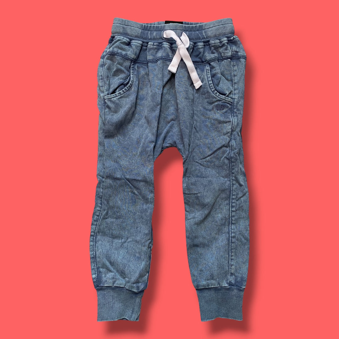 Blue Little Bipsy Pants, 4-5Y