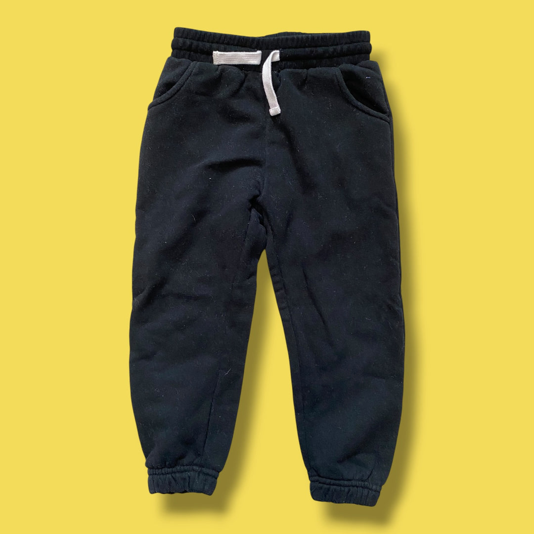 Black Little Bipsy Joggers, 4-5Y