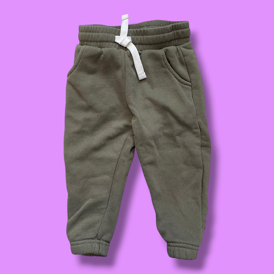 Green Little Bipsy Joggers, 18-24m