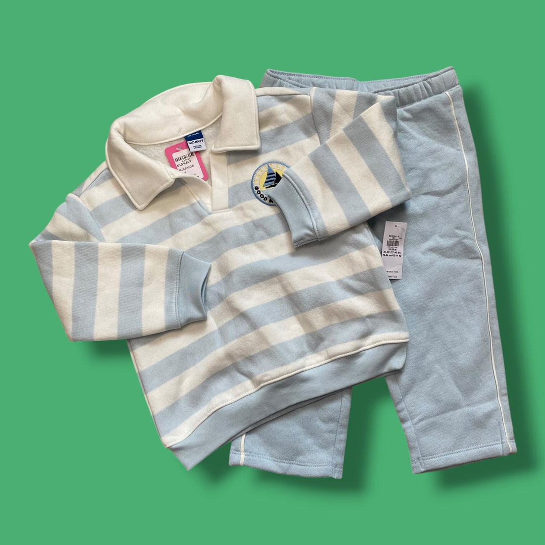 Blue/Whtie Old Navy NWT, 18-24m