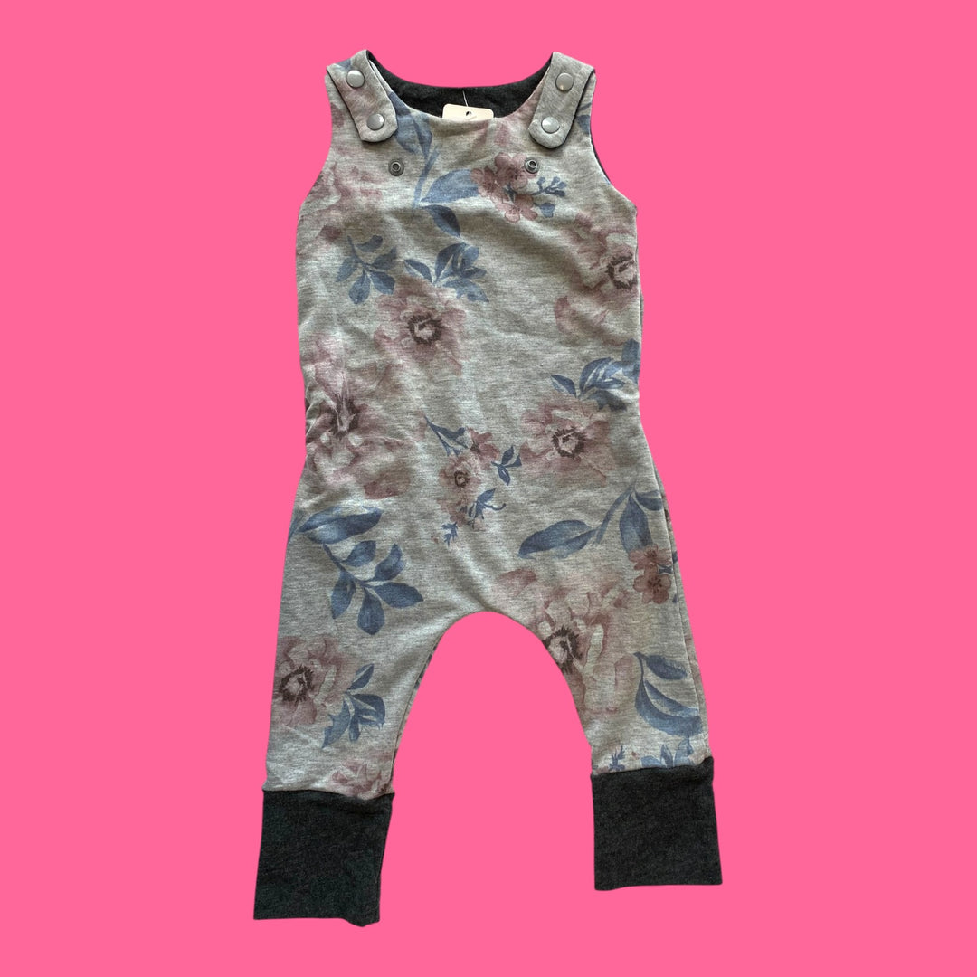 Grey handmade Romper, 3-12m
