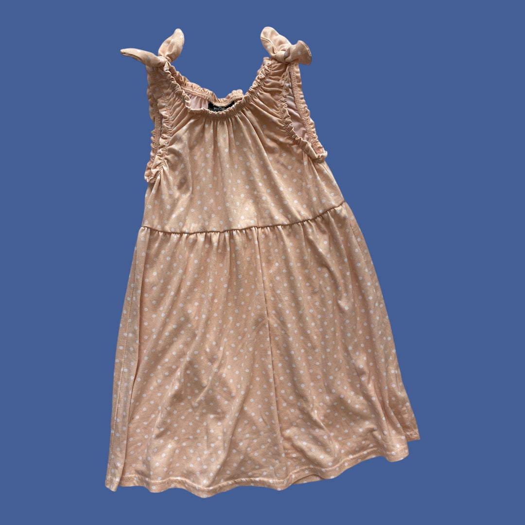 pink Picapino dot dress, 7y