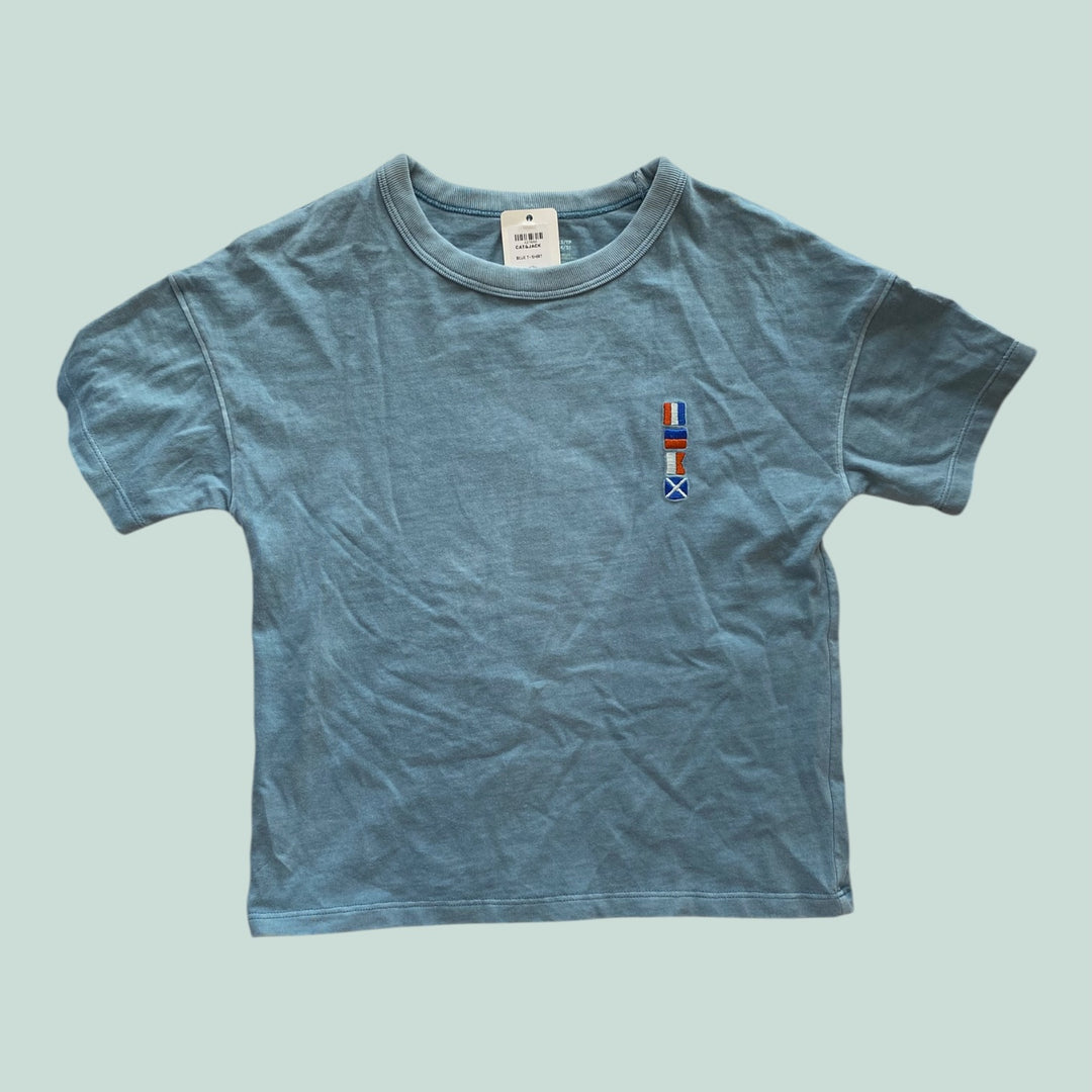 Blue cat&amp;jack t-shirt, 4/5y