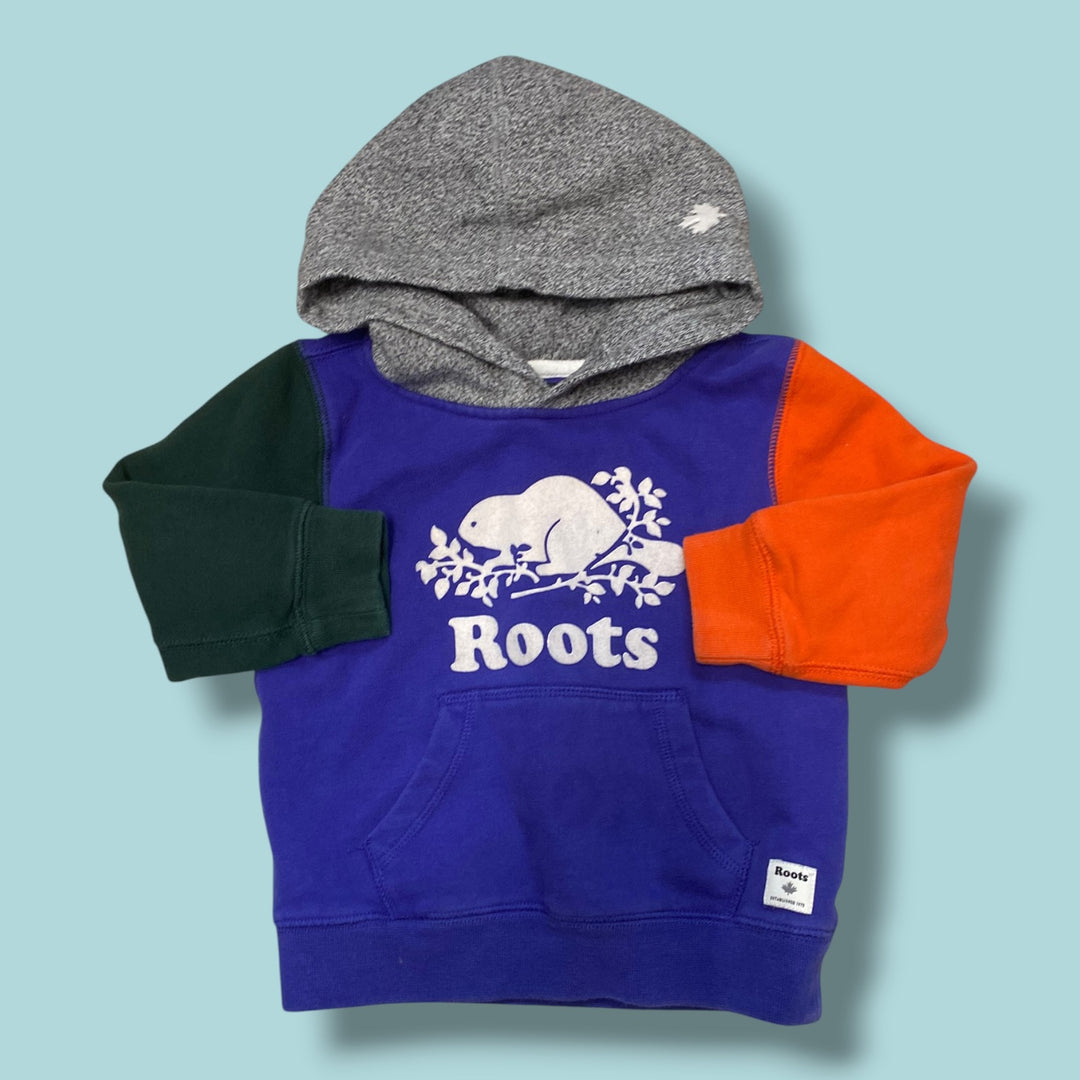 Blue ROOTS Hoodie as is, 3y