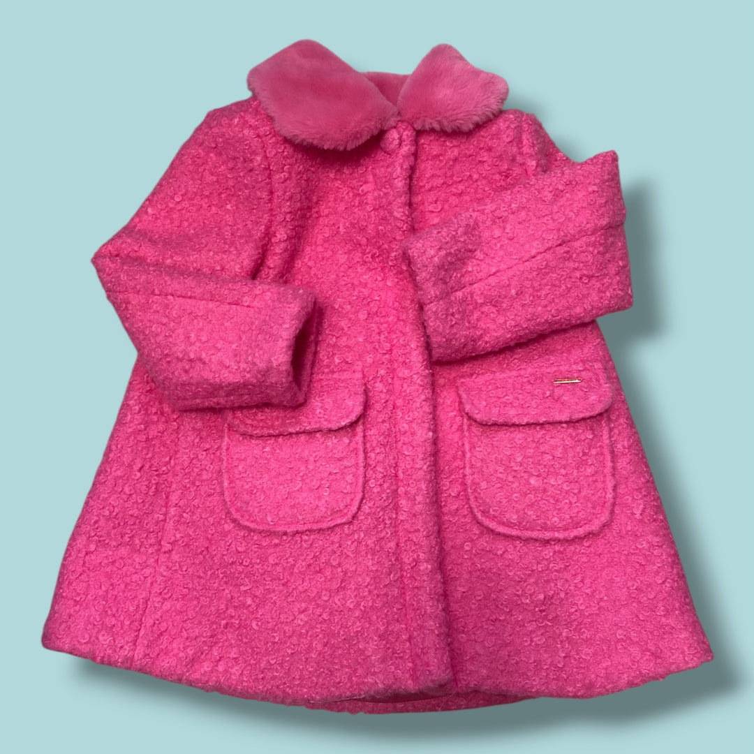 Pink Tahari Pea Coat, 4Y