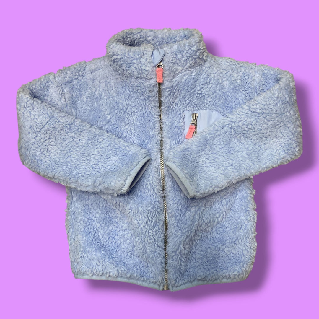 Blue Carters Fleece Coat, 5Y