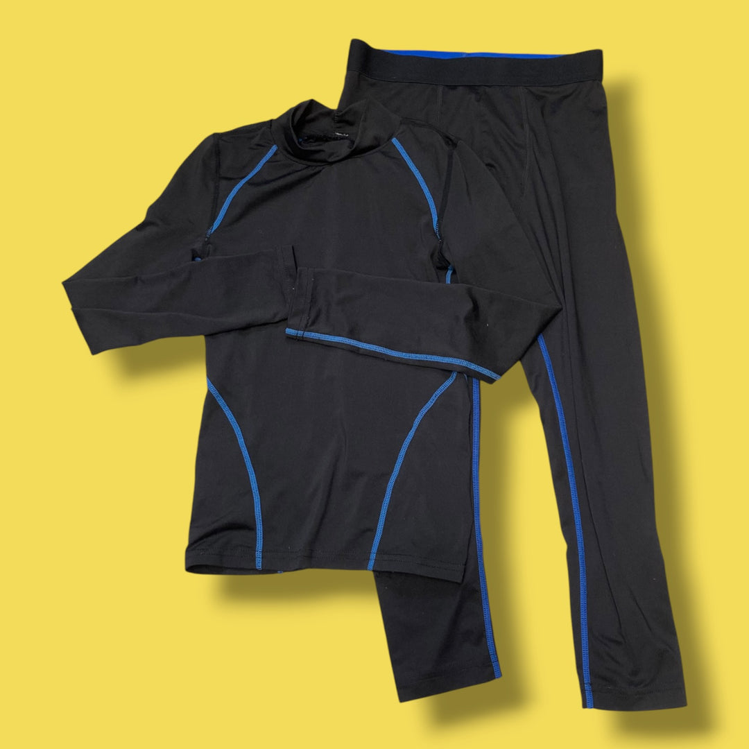 black black mountain baselayer set, 6y