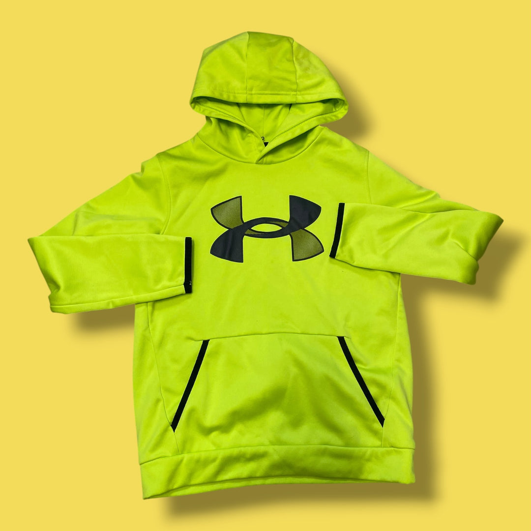 green under armor hoodie, 10-12y