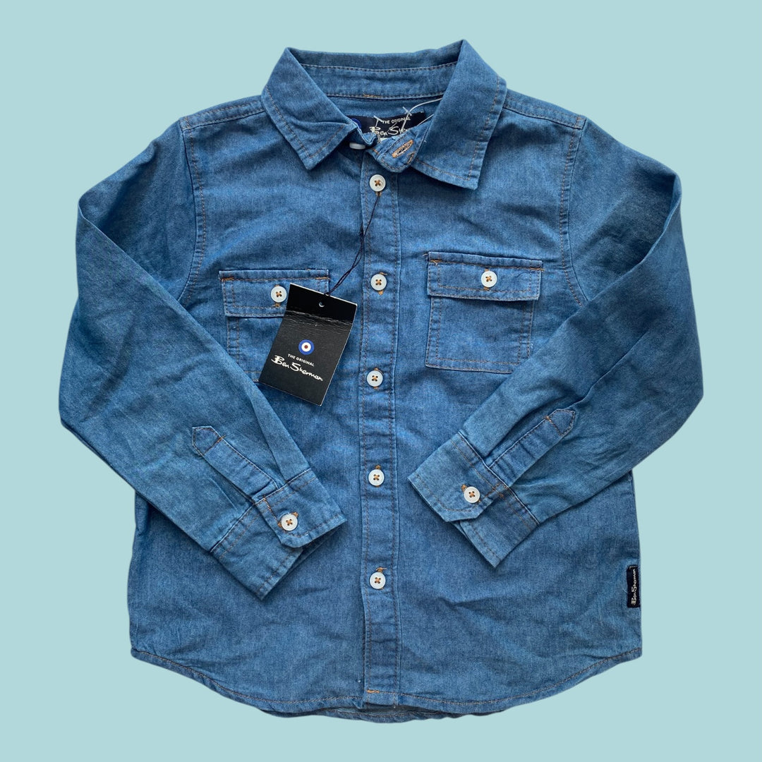 Blue Ben Sherman nwt button up, 4Y